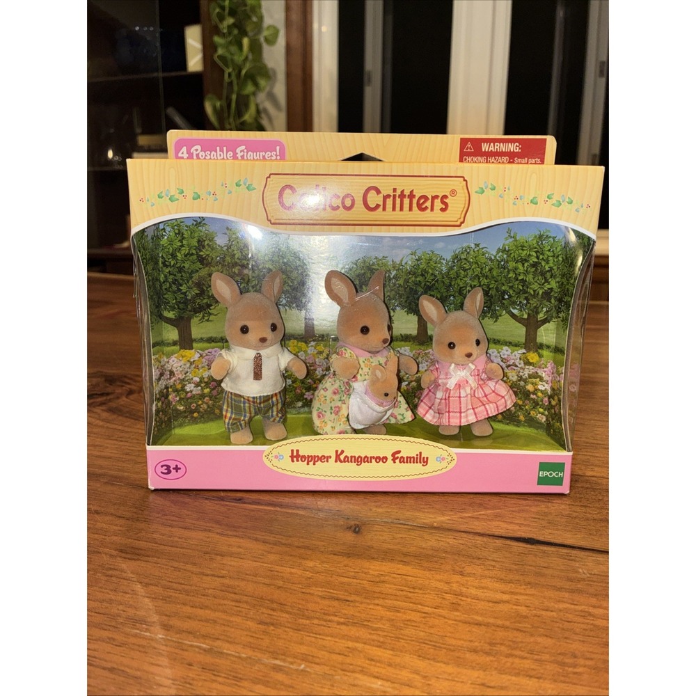 Sylvanian Families Calico Critters Hopper Kangaroo Family New 4 Figures EPOCH